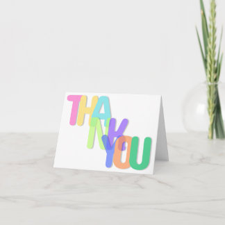 Tarjeta De Agradecimiento Thank You Card Editable Template (Blank)
