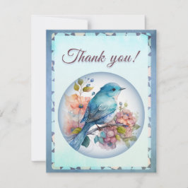 Tarjeta De Agradecimiento thank you card, elegant and chic 