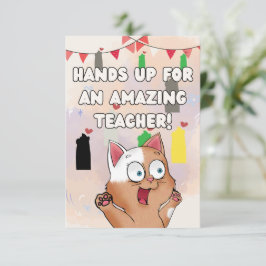 Tarjeta De Agradecimiento Thank you card for teachers