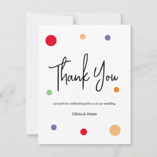 Tarjeta De Agradecimiento Thank You Card for wedding