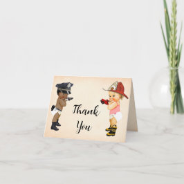 Tarjeta De Agradecimiento Thank You Card Little Recruit Baby Shower