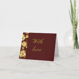 Tarjeta De Agradecimiento Thank you card-Velvet Wine colllection