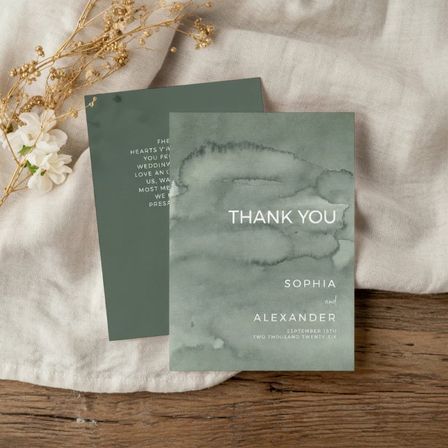 Tarjeta De Agradecimiento  Thank You Card Wedding.  (Subido por el creador)