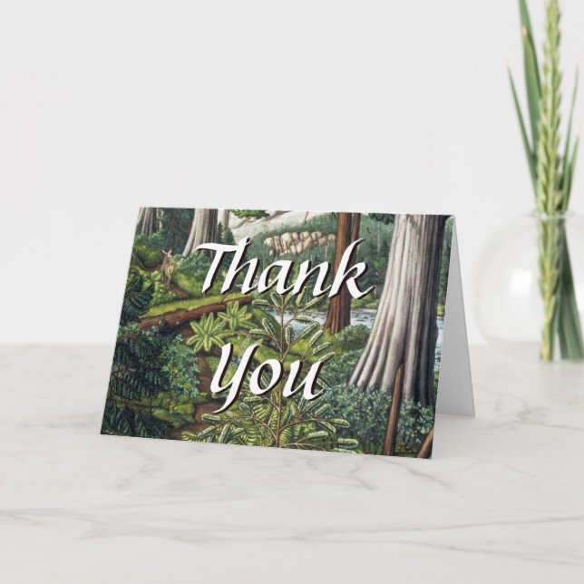 Tarjeta De Agradecimiento Thank You Cards Canadian Landscape Custom Cards (Anverso)