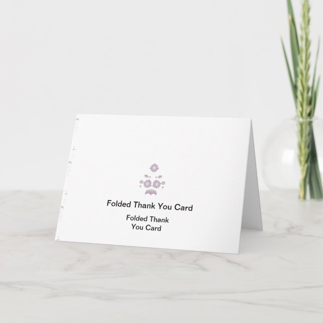 Tarjeta De Agradecimiento Thank You Cards | Personalized Stationery Set (Anverso)
