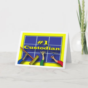Tarjeta De Agradecimiento Thank You Custodian, Tools of the Trade