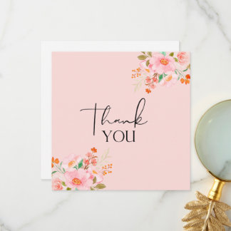 Tarjeta De Agradecimiento Thank You Floral