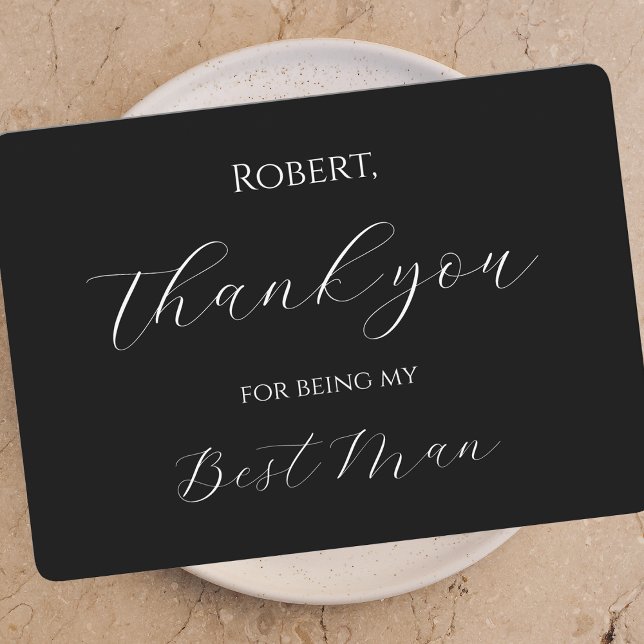 Tarjeta De Agradecimiento Thank You for Being My Best Man Card Script (Subido por el creador)