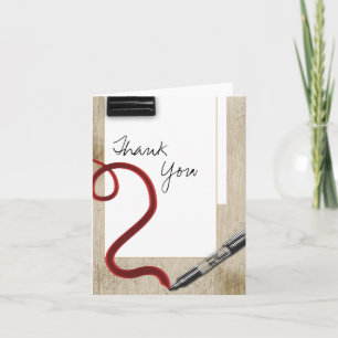 Tarjeta De Agradecimiento Thank you handwritten school stationery