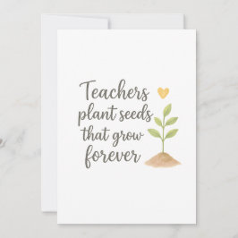 Tarjeta De Agradecimiento Thank you teacher 