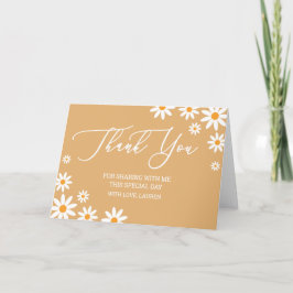 Tarjeta De Agradecimiento Thank yoy card boho Daisies 