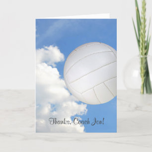 Tarjeta De Agradecimiento Thanks for volleyball coach