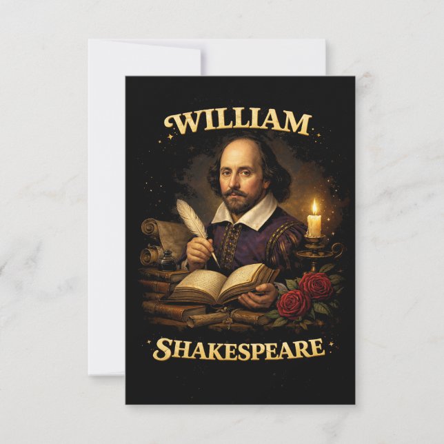 Tarjeta De Agradecimiento The Bard by Candlelight (Anverso)