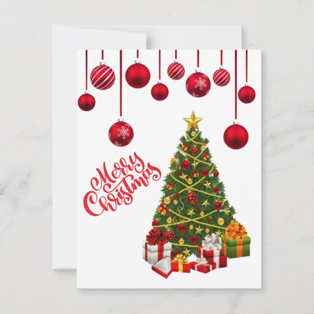 Tarjeta De Agradecimiento The Christmas Card (Anverso)