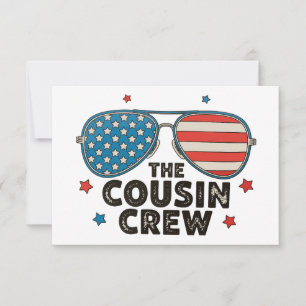 Tarjeta De Agradecimiento The Cousin Crew 250 Aniversario 4 De Julio