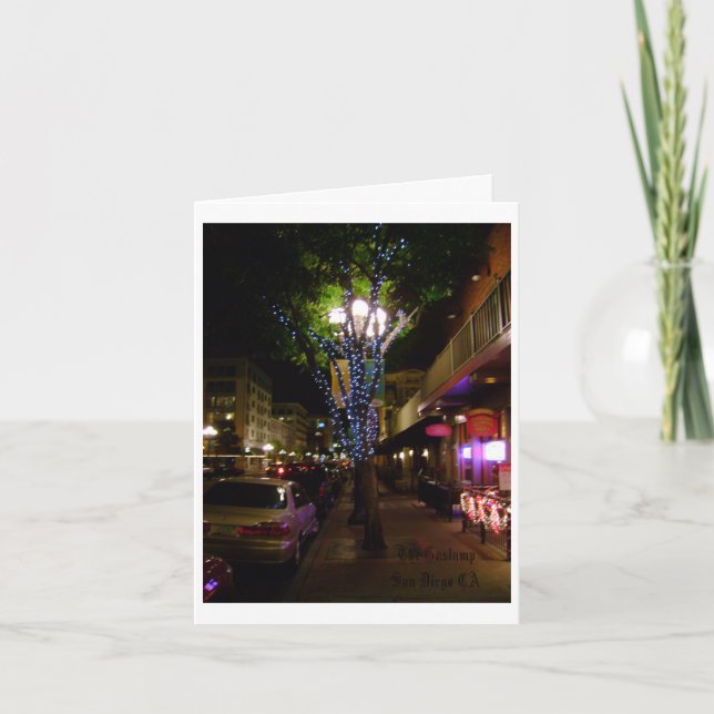 Tarjeta De Agradecimiento The Gaslamp Quarters (Anverso)