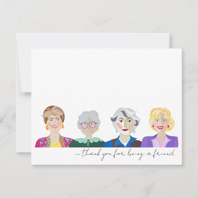 Tarjeta De Agradecimiento The Golden Girls Notecards (Anverso)