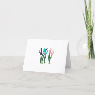 Tarjeta De Agradecimiento The heart flowers card