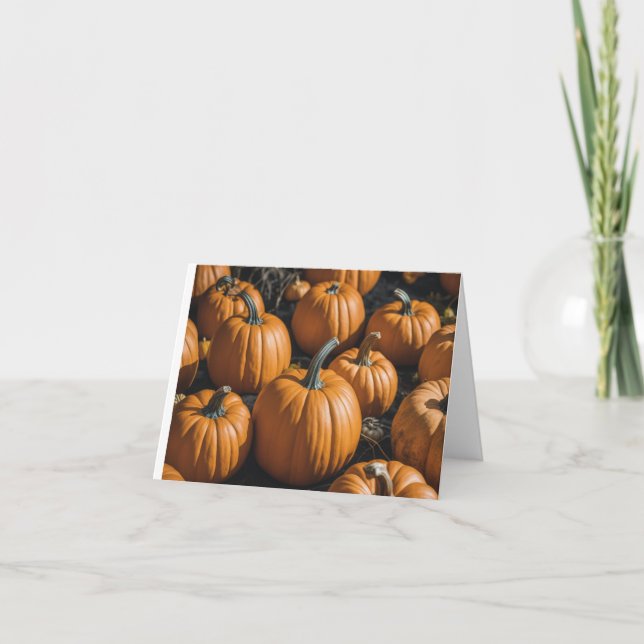 Tarjeta De Agradecimiento The Pumpkin Patch (Anverso)