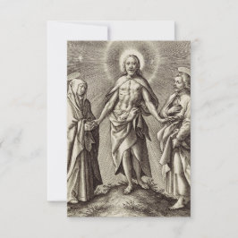 Tarjeta De Agradecimiento The Risen Christ on the Hill Holy Card