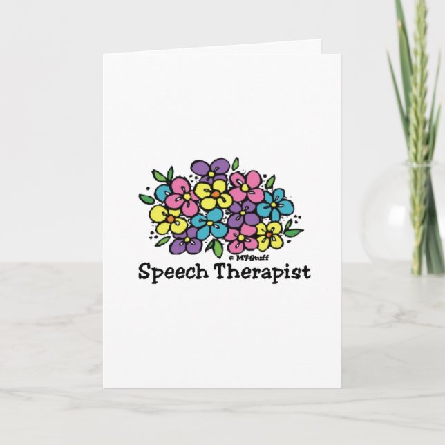Tarjeta De Agradecimiento Therapist Speech Gracias (Anverso)