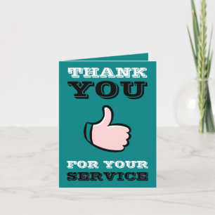 Tarjeta De Agradecimiento Thumbup, Employee Gracias Card