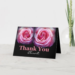 Tarjeta De Agradecimiento TÍA - la boda le agradece
