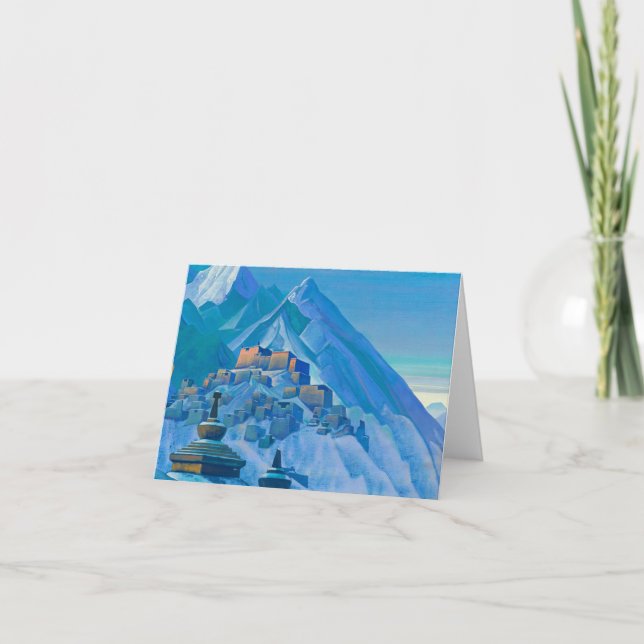 Tarjeta De Agradecimiento Tibet, Himalayas, 1933 by Nicholas Roerich (Anverso)