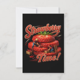 Tarjeta De Agradecimiento ¡Tiempo de Fresas!