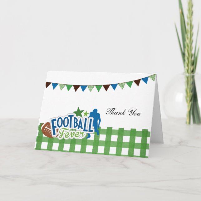 Tarjeta De Agradecimiento Tiempo de fútbol (Anverso)