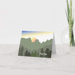 Tarjeta De Agradecimiento Tiempo de montaña