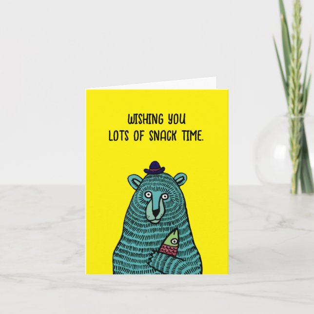 Tarjeta De Agradecimiento Tiempo de refrigerio (Anverso)