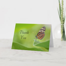 Tarjeta De Agradecimiento Tiger Longwing butterfly