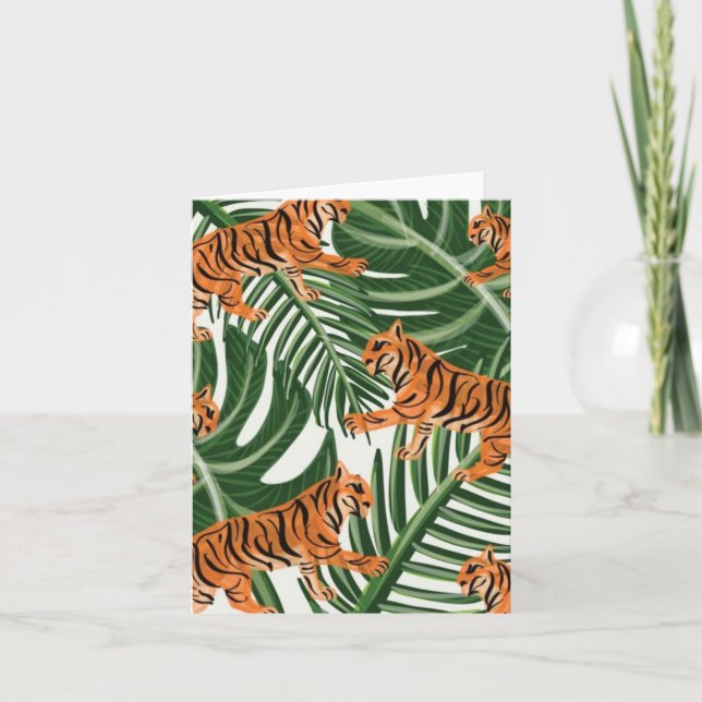 Tarjeta De Agradecimiento Tiger Notecard (Anverso)