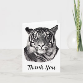 Tarjeta De Agradecimiento Tigereyes, gracias