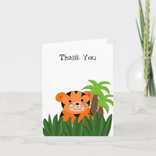 Tarjeta De Agradecimiento Tigre Adorable Gracias