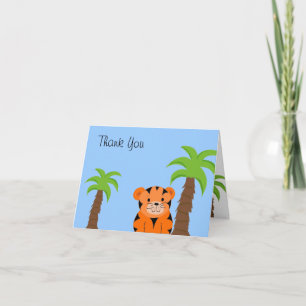 Tarjeta De Agradecimiento Tigre Adorable Gracias