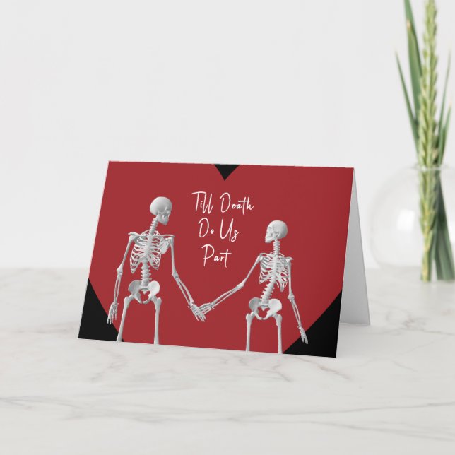 Tarjeta De Agradecimiento Till Death Do Us Part Valentine's Day Card opt2 (Anverso)