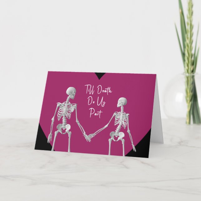 Tarjeta De Agradecimiento Till Death Do Us Part Valentine's Day Card opt3 (Anverso)