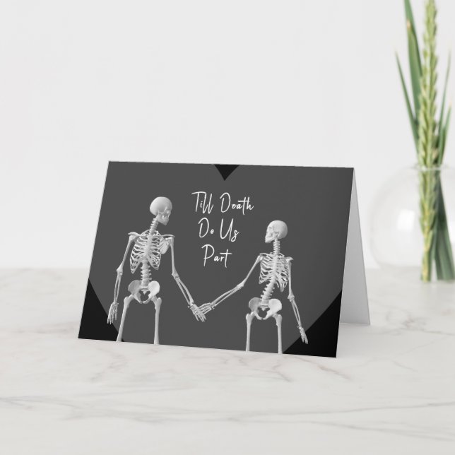 Tarjeta De Agradecimiento Till Death Do Us Part Valentine's Day Card opt4 (Anverso)