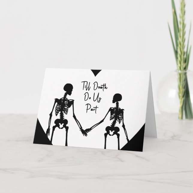 Tarjeta De Agradecimiento Till Death Do Us Part Valentine's Day Card opt5 (Anverso)