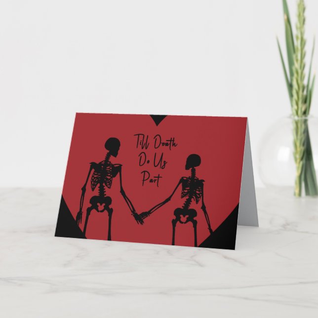 Tarjeta De Agradecimiento Till Death Do Us Part Valentine's Day Card opt6 (Anverso)