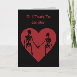 Tarjeta De Agradecimiento Till Death Do Us Part Valentine's Day Card Red