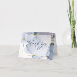 Tarjeta De Agradecimiento Tinta abstracta de alcohol color ciruela polvorien