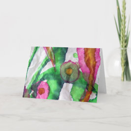 Tarjeta De Agradecimiento tintas del sumi del día 3 del flujo