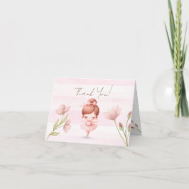 Tarjeta De Agradecimiento Tiny Twirls – Ballerina