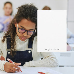 Tarjeta De Agradecimiento Tipo de letra manuscrita blanca para adolescentes