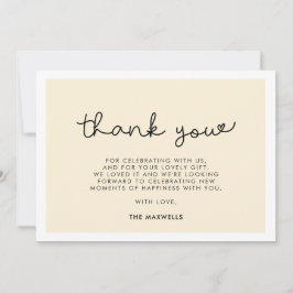 Tarjeta De Agradecimiento Tipografía caprichosa