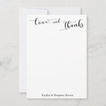Tipografía de Caligrafía Elegante Amor y Agradecim