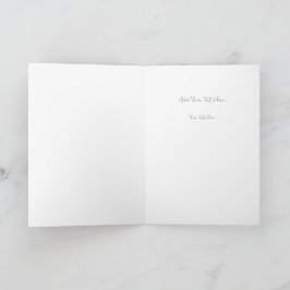 Tarjeta De Agradecimiento Tipografía de Cita Minimalista Elige Calma Sobre C